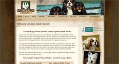 Desktop Screenshot of cedarcreekkennels.ca